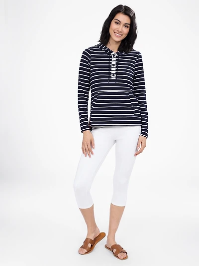 Capri skinny ajusté en tricot à enfiler