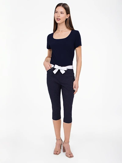 Skinny fitted capri