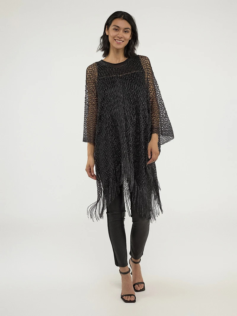 Poncho en tricot