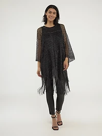 Poncho en tricot