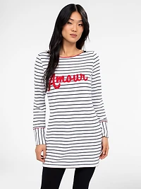 Long-sleevesemi-fitted knit tunic