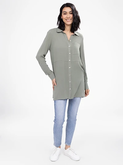 Blouse à manches longues avec boutons