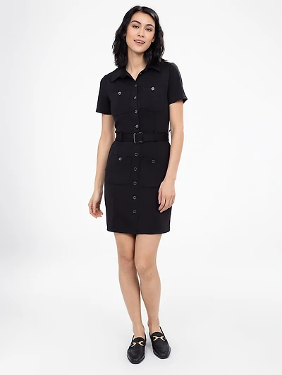 Robe midi en tricot