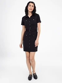 Robe midi en tricot