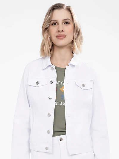 Veste en denim à manches longues