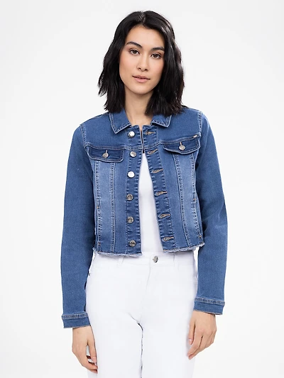 Veste en denim à manches longues