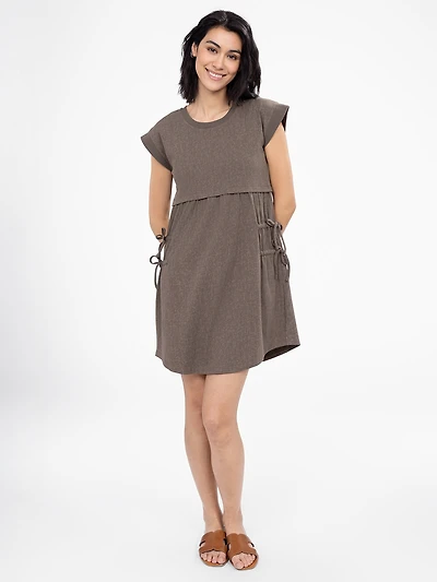 Robe midi évasée en tricot