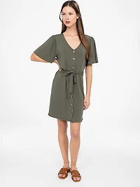 Short straight knit dress