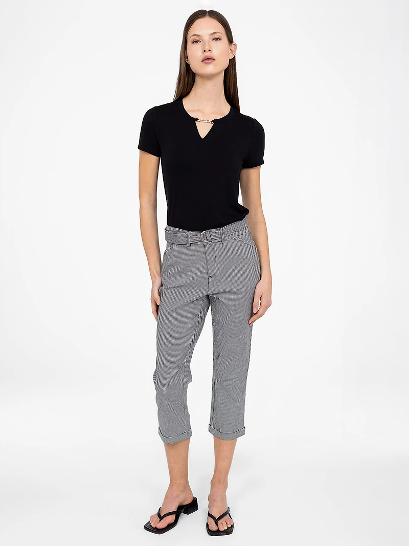Skinny fitted capri