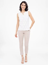 Semi-fitted tank top