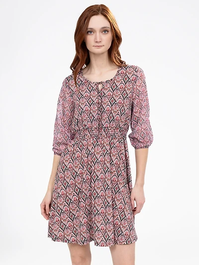 Robe courte ligne A en tricot