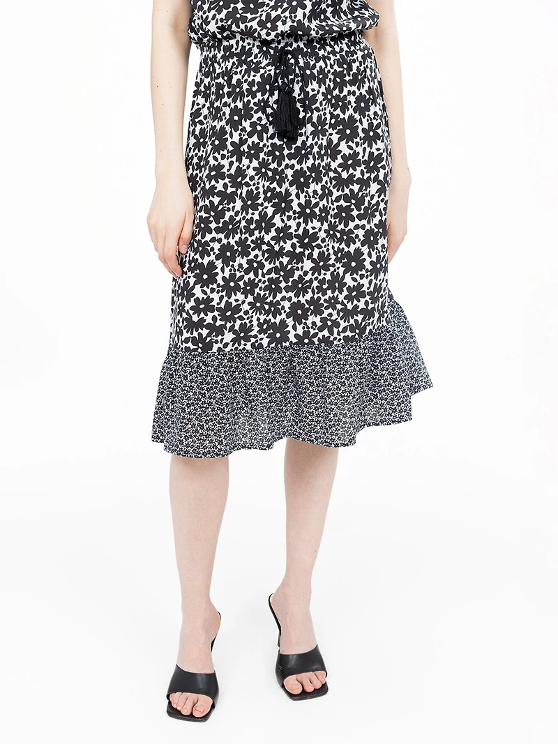 Mid-calf flared skirt