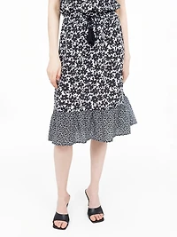 Mid-calf flared skirt