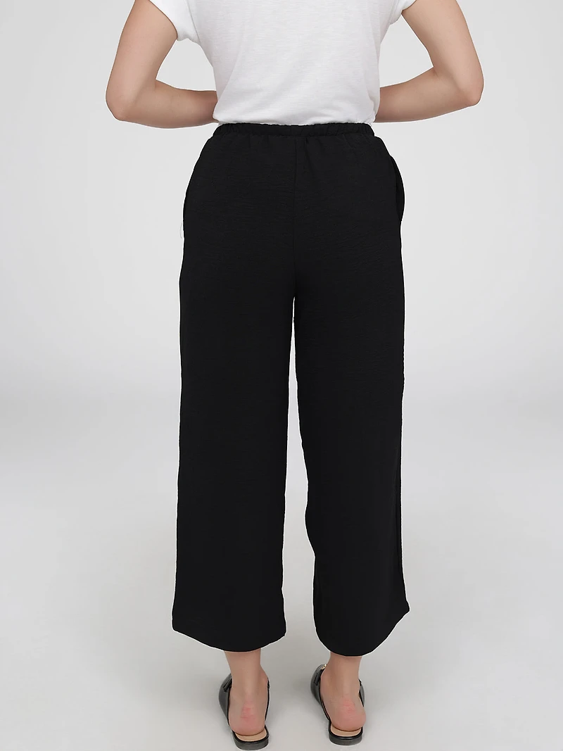 Pantalon large décontracté à enfiler