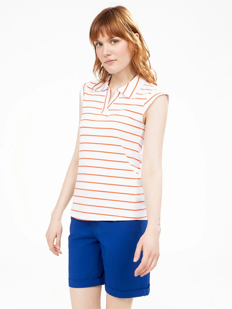 Short-sleeve semi-fitted t-shirt