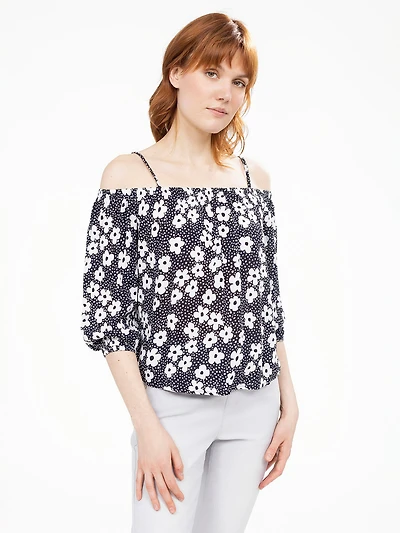 Blouse ample à manches courtes