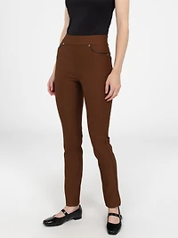 Pantalon droit ajusté à enfiler