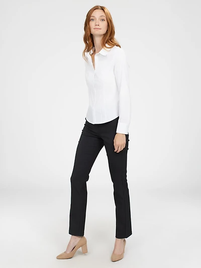 Pantalon droit ajusté