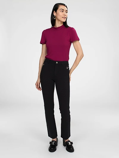 Pantalon habillé droit ajusté