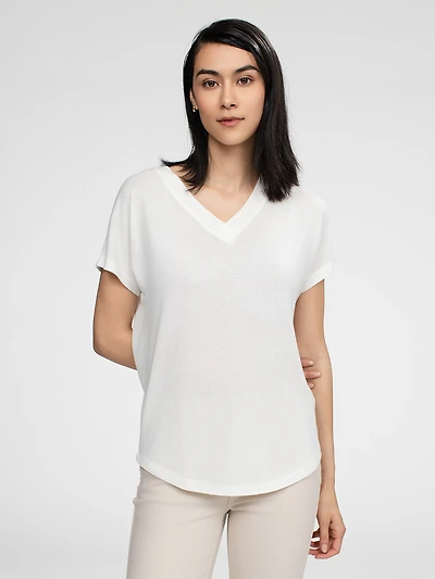 T-shirt semi-ajusté à manches courtes