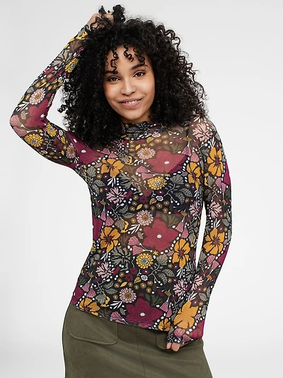 T-shirt ajusté à manches longues