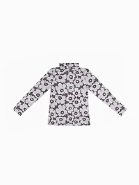 Long-sleeve semi-fitted t-shirt
