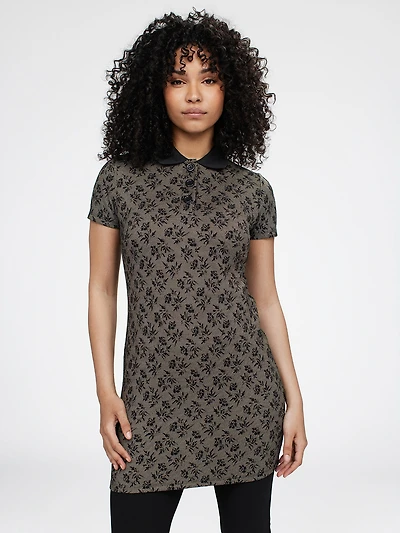 Robe courte ligne A en tricot