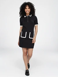Robe courte ligne A en tricot