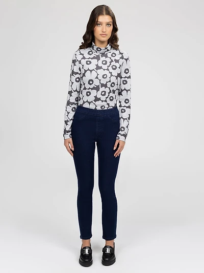 Jean skinny semi-ajusté à enfiler