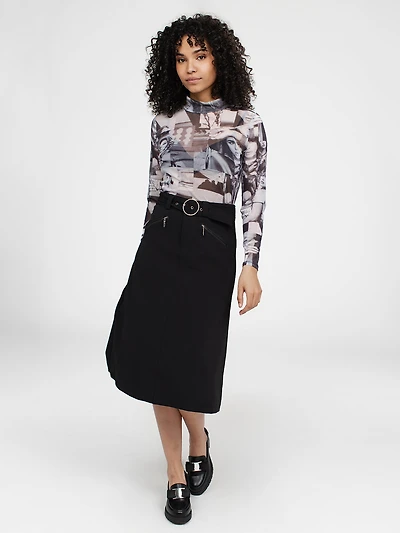 Jupe courte évasée habillée