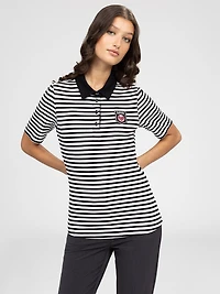 Short-sleeve semi-fitted t-shirt