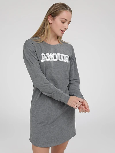 Short flared knit dress