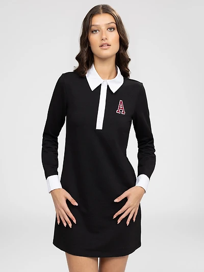 Short flared knit dress