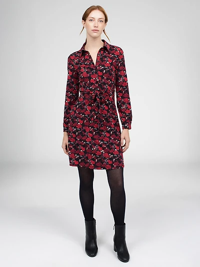 Robe midi évasée en tricot