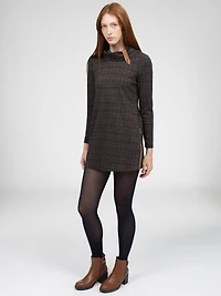 Long-sleevesemi-fitted knit tunic