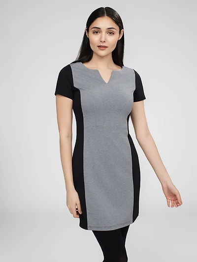 A line midi knit dress