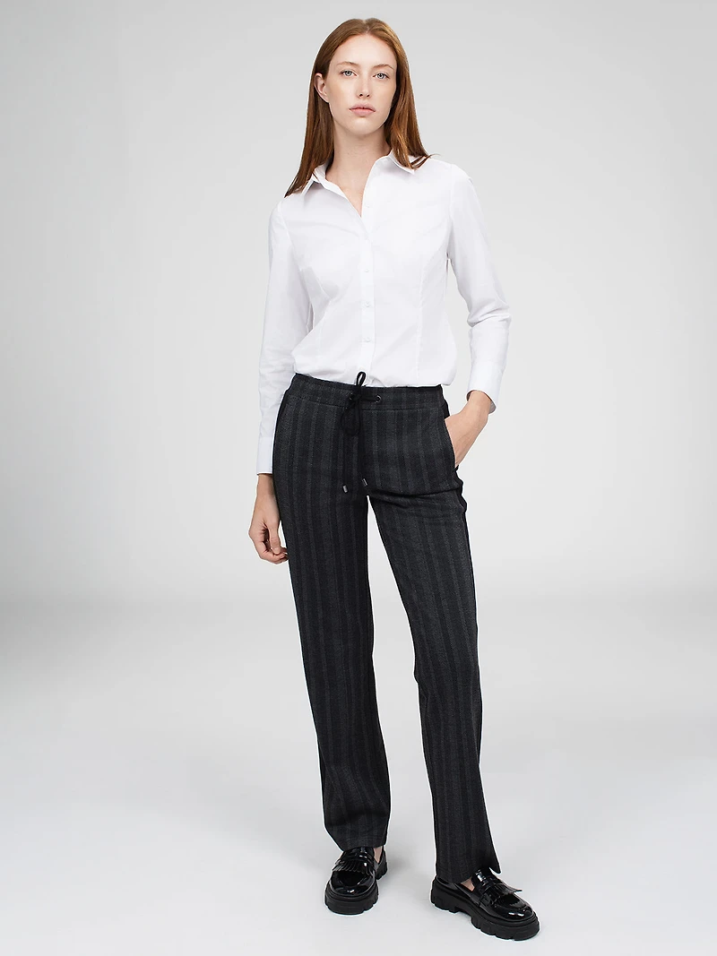 Pantalon large décontracté à enfiler