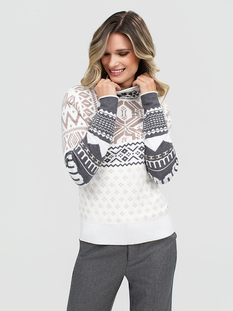 Long-sleeve pullover sweater
