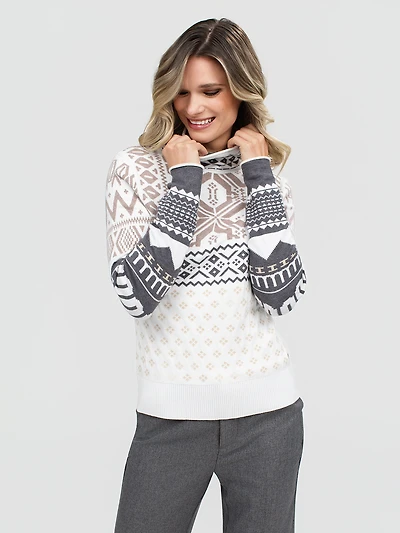 Long-sleeve pullover sweater
