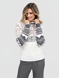 Long-sleeve pullover sweater
