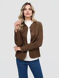 Long-sleeve knit vest