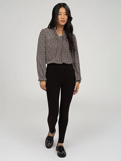 Skinny fitted pull-on pant