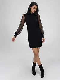 Short straight knit dress