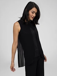 Tunique sans manches évasée