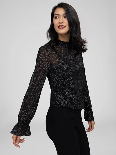 T-shirt ample à manches longues