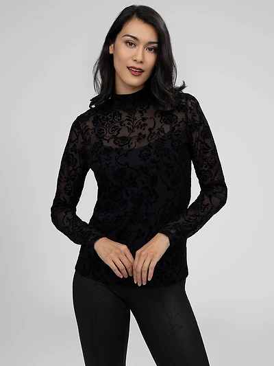 T-shirt ajusté à manches longues