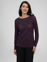 Long-sleeves fitted t-shirt