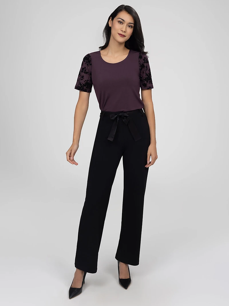 Pantalon large décontracté à enfiler