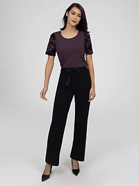 Pantalon large décontracté à enfiler