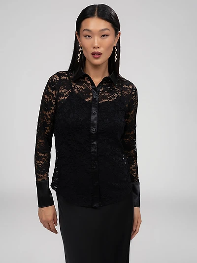 Blouse à manches longues avec boutons